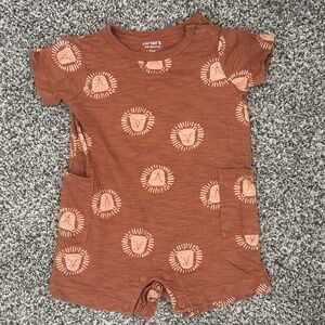 Baby boy lion romper
